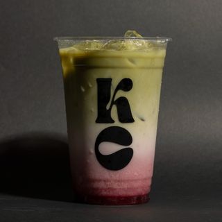 Iced Strawberry Matcha Latte