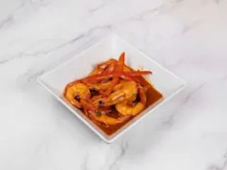 Gamberoni con salsa chili