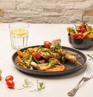 Menu Lundi < Brochettes de poulet  >