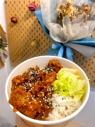 Korean Fried Chicken Rice Bowl
