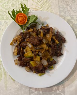 Ternera con Salsa de Ostras