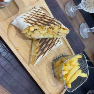 Taco de corazones de pollo