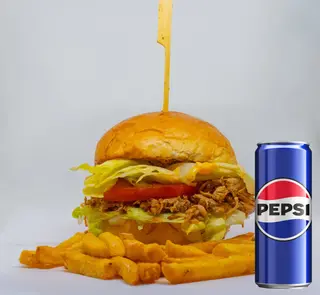 Burger Szarpana Wieprzowina + Pepsi 0,2l