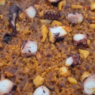 Arroz de pulpo y calamares