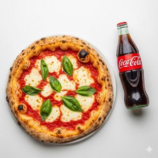 Pizza Margherita con Coca-Cola Lattina 330 ml