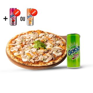 Pack Pizza 33 Thon + Canette Boga lime ou Cidre