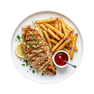 Filetes De Pollo Con Patatas