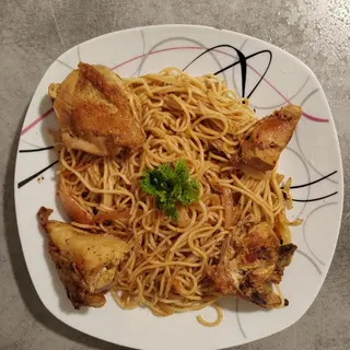 Spaghetti Au Poulet Blanc