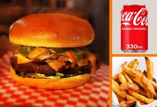 Combo de hamburguesa Coyote Cabrón