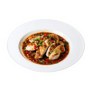 Pollo Con Salsa De Ostras