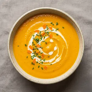 Cream of Carrot and Ginger Soup