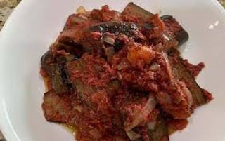 Pritong talong with bagoong