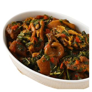 Efo Riro + goat or fish or beef + Choice of swallow