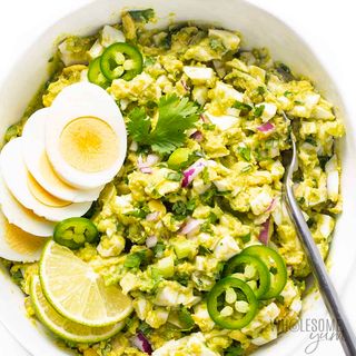 Fresh avocado egg salad