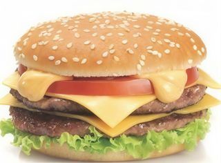 Menù doppio cheeseburger