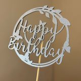 Топер (вставка) «Happy Birthday»