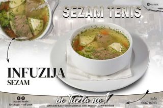 Infuzija Sezam -  lešo teletina u supi