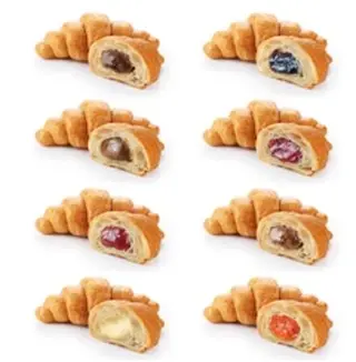 Cornetto salato con cioccolato pistacchio