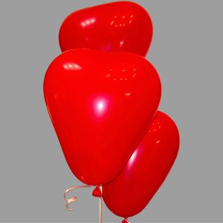 Balon w kształcie serca z helem 