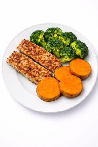 Menu Duplo - Salmão, Batata Doce e Brócolos