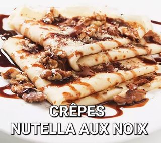 Crêpe Au Chocolat Et Noix