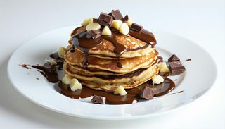 Pancake cioccolata bianca e Nutella