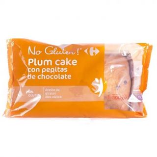 Plum Cake Pepitas de Chocolate Carrefour S/ Gluten 300 Gr.