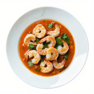 34-Langostino  Con Salsa Curry