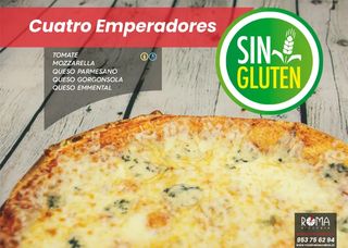 Pizza 4 Emperadores Sin Gluten
