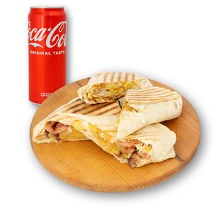 Librito wrap + coca-cola 0,33