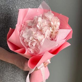 Buchet din hortensie roz