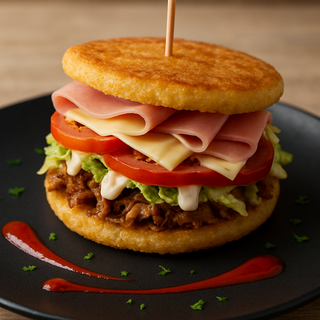 Arepa de ternera o pollo