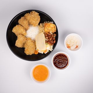 Zestaw z kurczakiem w panierce