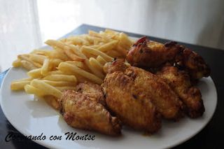 Tapa De Alita De Pollo Con Patatas (6 Uds.)