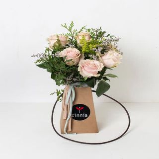 Little Bag Six Pink Roses