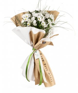 Ծաղկեփունջ քրիզանթեմներով և գիպսաֆիլաներով N:174123