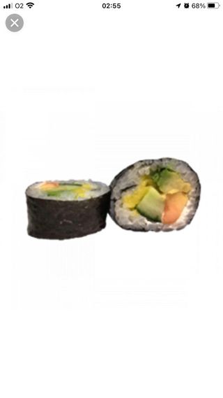 Futo Maki De Mango Con Aguacate Con Pepino Y Queso (8 Pzs.)