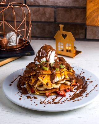 Gaufre Tropical Sauce Caramel