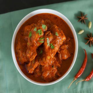 Verdura con gambas
