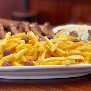 Costelinha de porco na brasa