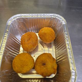 Porzione di polpettine alle melanzane