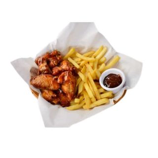 Menú Alitas De Pollo (6 Uds.)