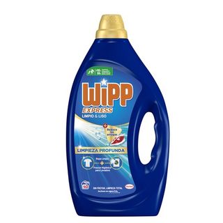 Detergente En Gel Wipp Express Limpio&Liso, Garrafa 40 Dosis