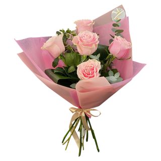 Buchet cu 5 trandafiri roz 