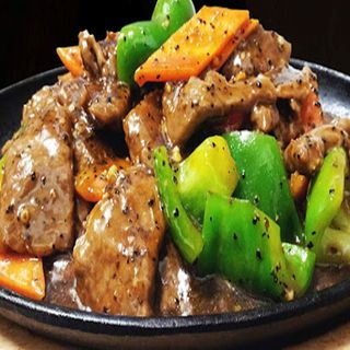 Manzo alla piastra con peperoni