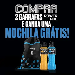 Promoção 2 Powerade à Escolha (Oferta Mochila)