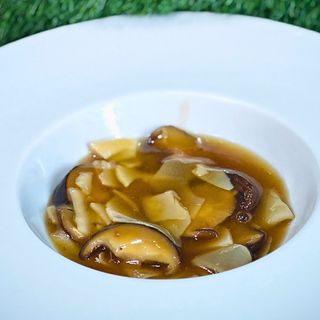 Funghi cinese e bambù