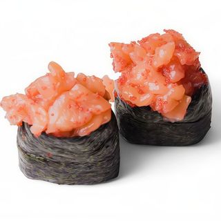 Gunkan con Salmón y Tobiko (60 g.)