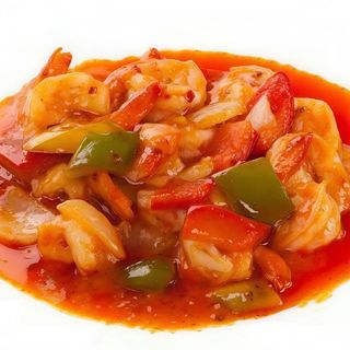225-Gamba con salsa picante