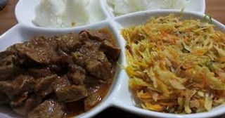Beef + Sukuma/Cabbage/Managu With 2 Chapati/Ugali